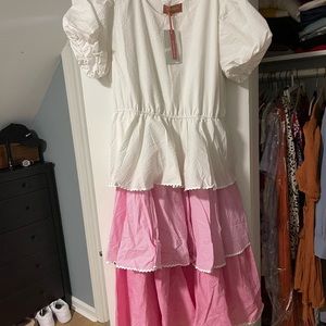 Jessakae Midi Ruffle Dress NWT